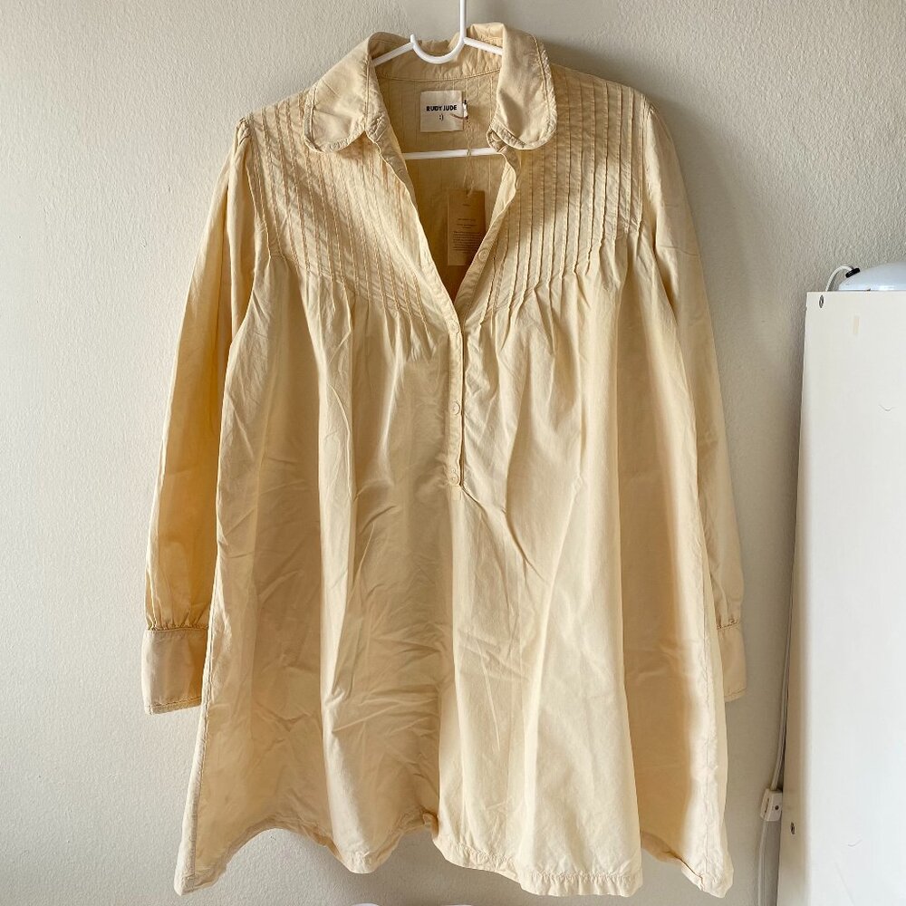 NWT Rudy Jude Painters Dress Canary Yellow XS